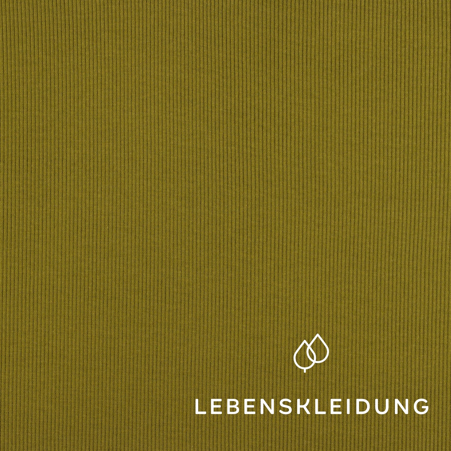 Organic ribbing fabric - Dark Mud – Detail view