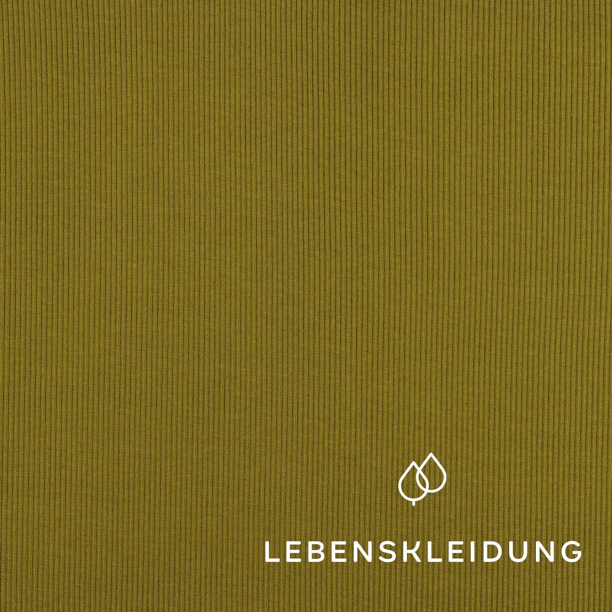 Organic ribbing fabric - Dark Mud – Detail view