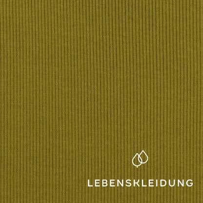 Organic ribbing fabric - Dark Mud – Close-up