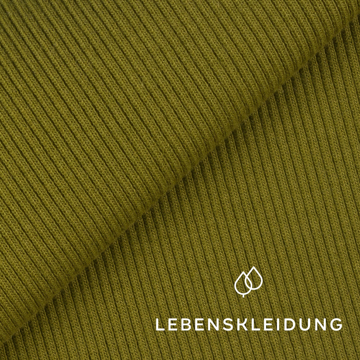 Organic ribbing fabric - Dark Mud sample