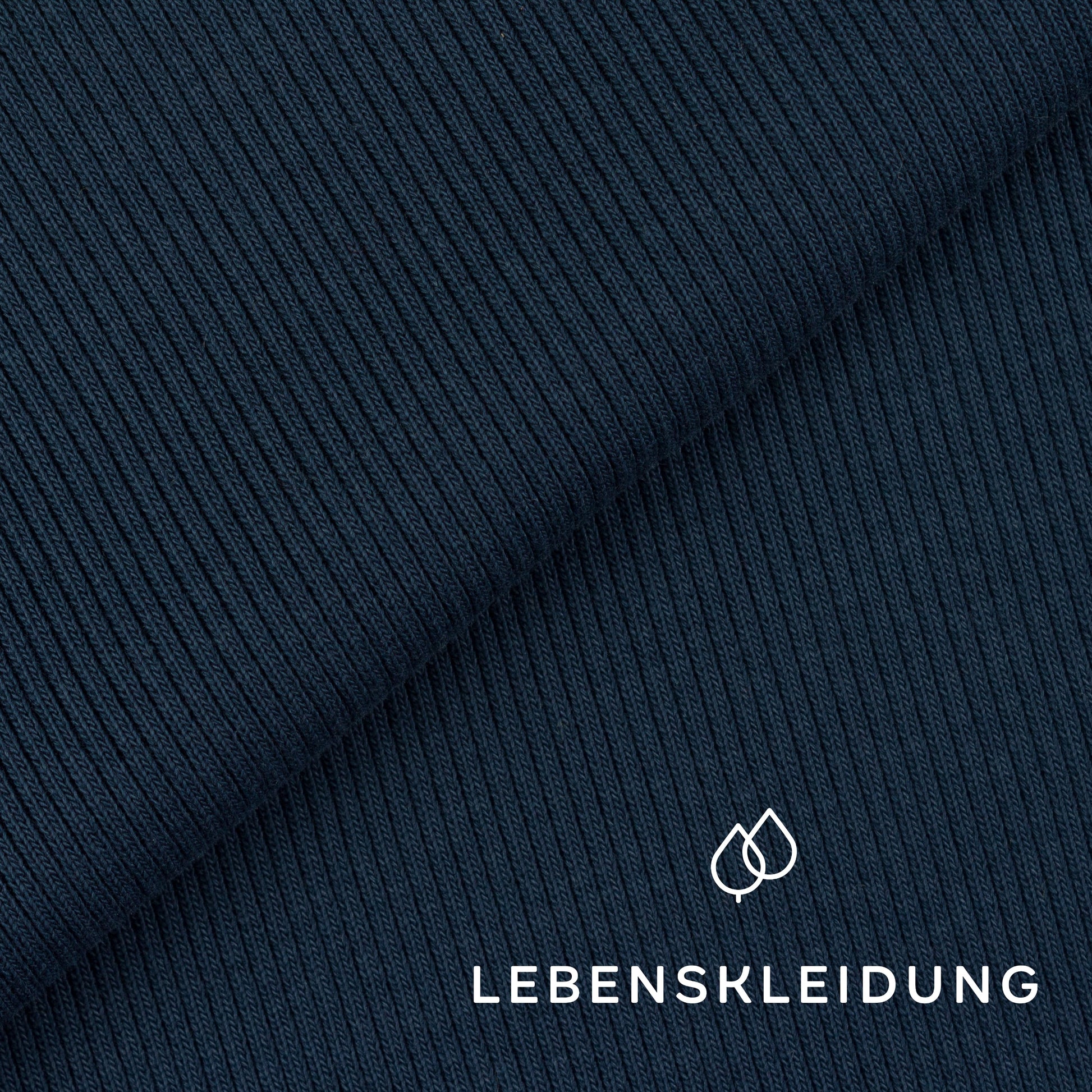 Bio Bündchen Stoff - Denim Blue