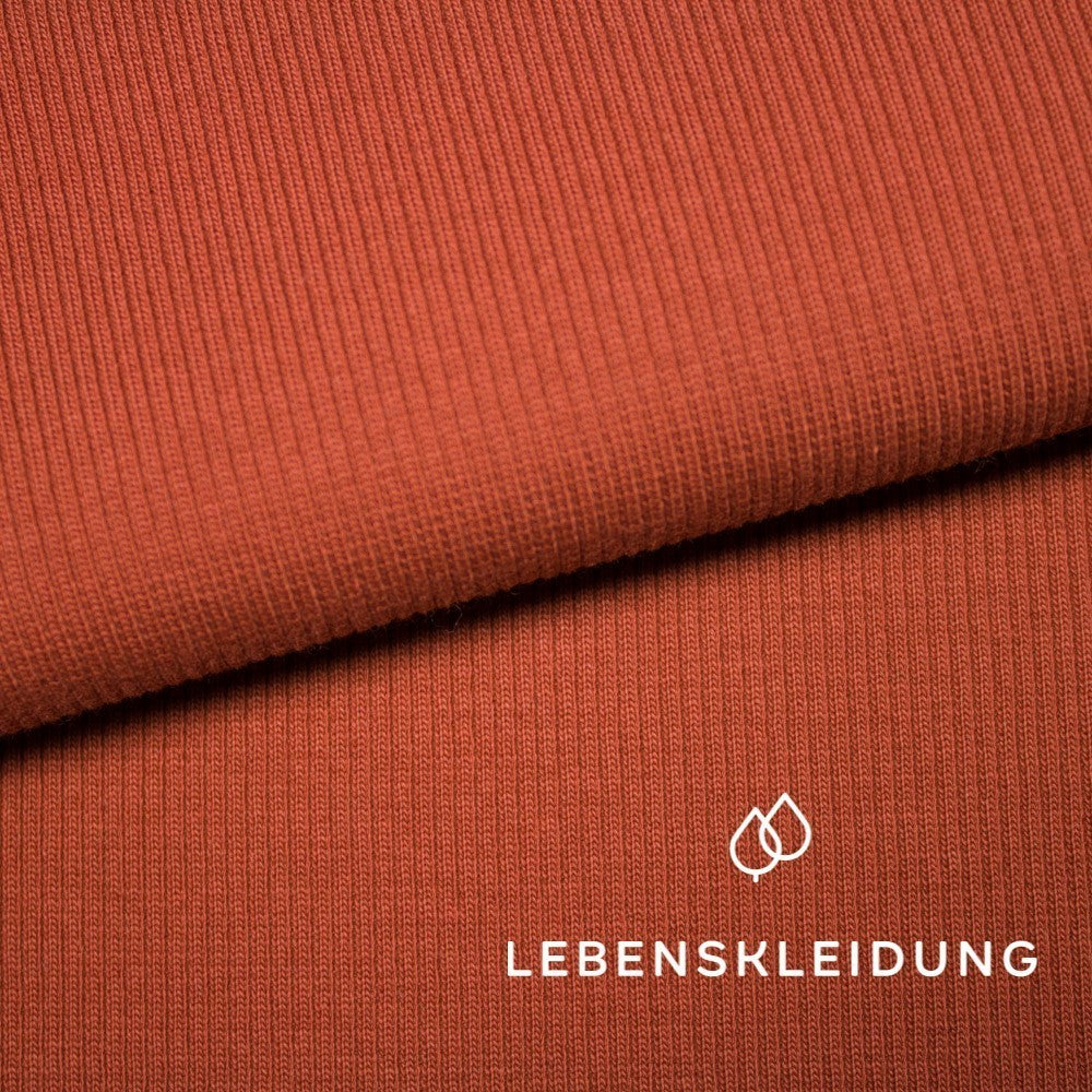 Bord-côtes bio 2x1 (manchettes) - Henné