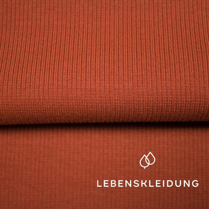 Bord-côtes bio 2x1 (manchettes) - Henné – Vue détaillée