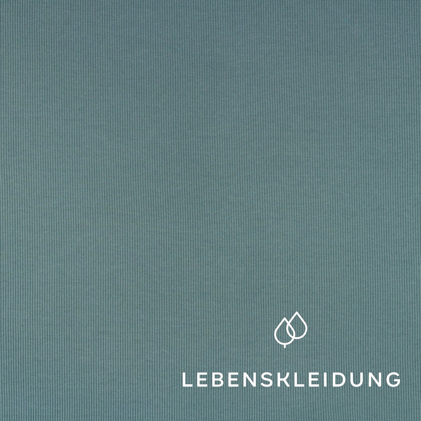 Tissu côtelé biologique - Vert vintage – Vue détaillée