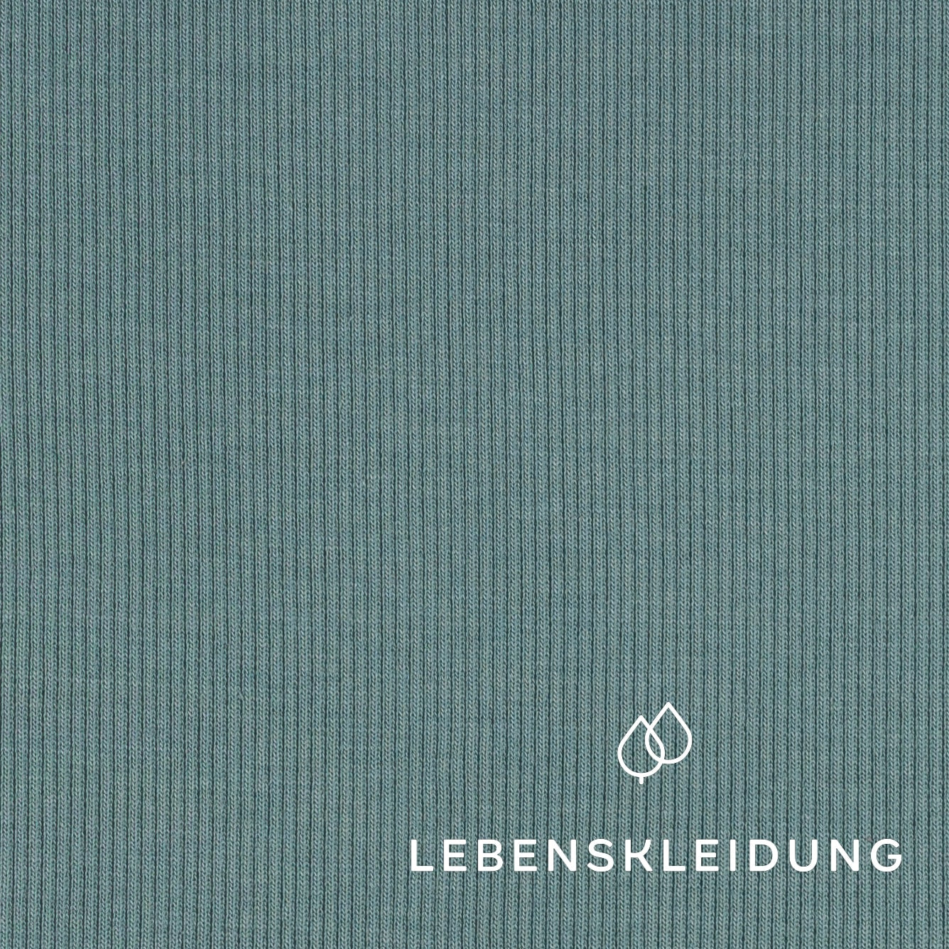 Tissu côtelé biologique - Vert vintage – Gros plan