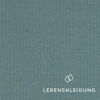 Tissu côtelé biologique - Vert vintage – Gros plan