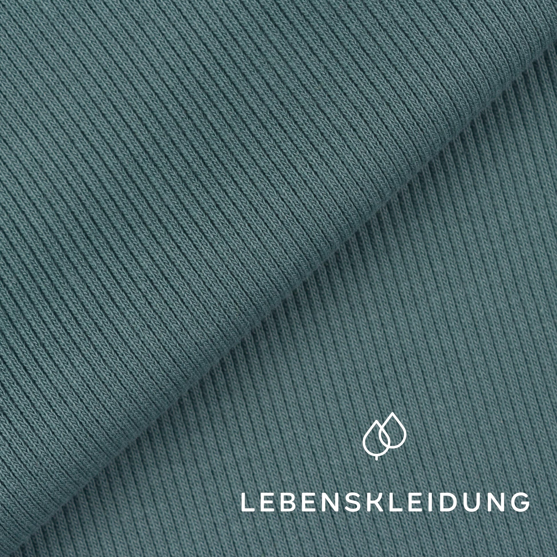 Tissu côtelé biologique - Vert vintage