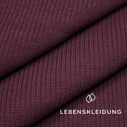 Bio RIB 2x1 (Bündchen) - Weinrot NEU Muster