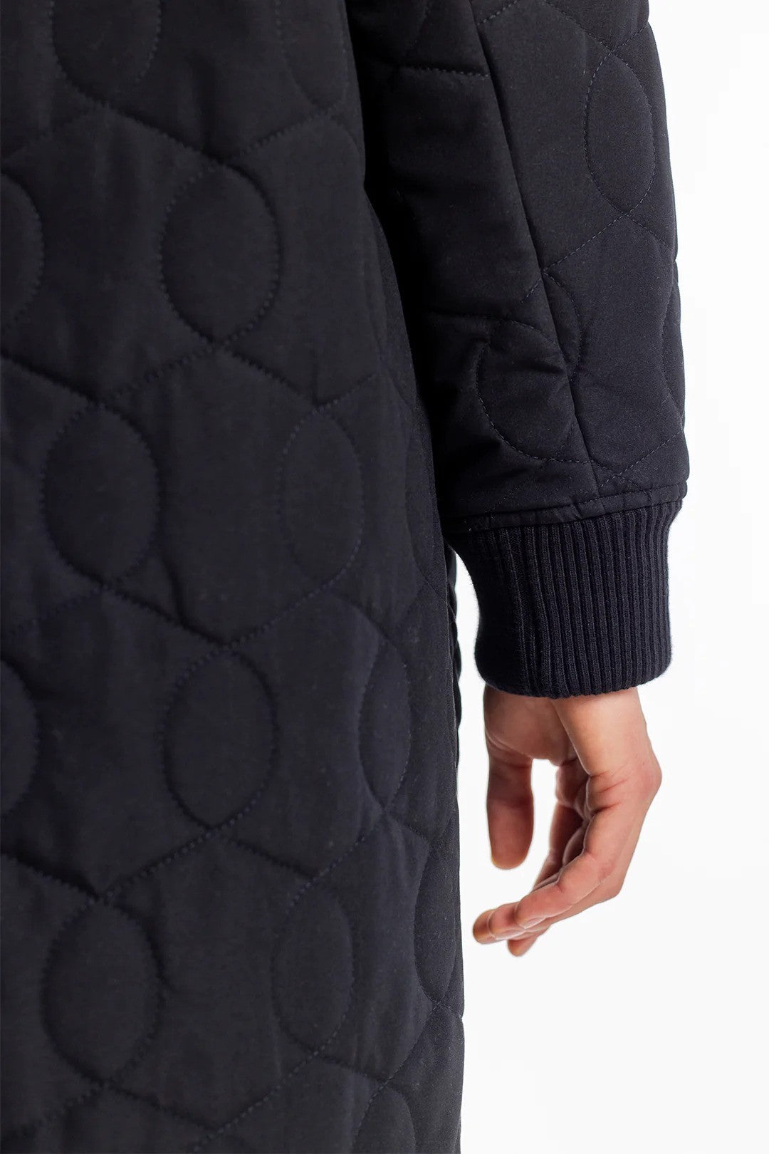 Couette en tissu recyclé biologique - échantillon noir – Vue 5