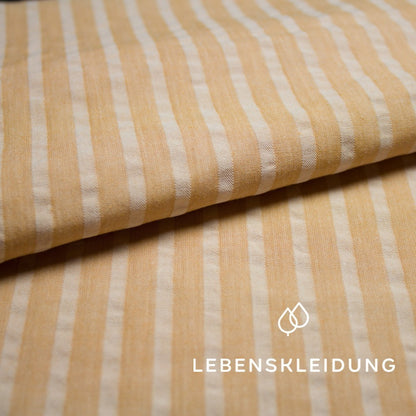 Organic Seersucker - Subtle Hazelnut