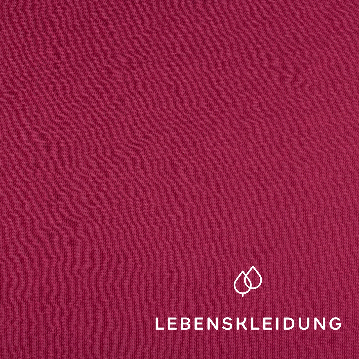 Bio Sweat Stoff gerauht - Hibiscus – Detailansicht