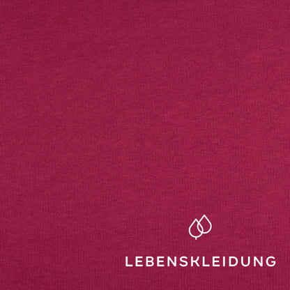 Bio Sweat Stoff gerauht - Hibiscus – Detailansicht