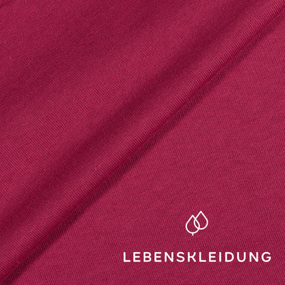 Bio Sweat Stoff gerauht - Hibiscus