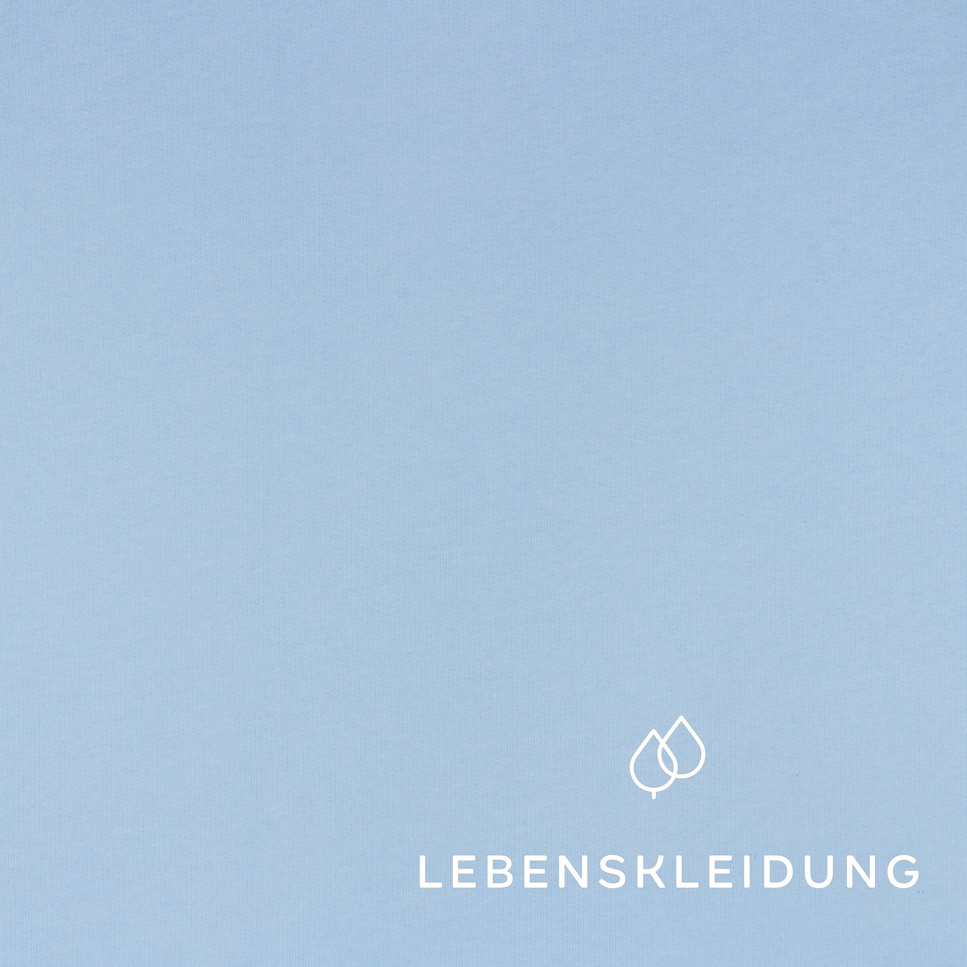 Bio Sweat Stoff gerauht - Pale Sky – Detailansicht