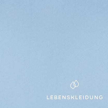 Bio Sweat Stoff gerauht - Pale Sky Muster – Detailansicht