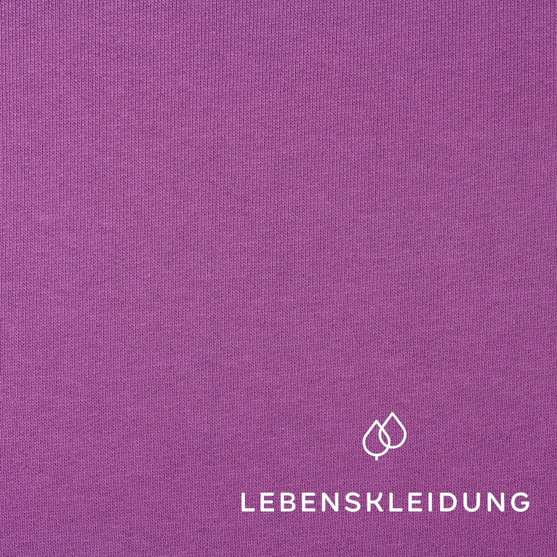 Tissu molletonné en coton bio brossé - Raisin doux – Gros plan