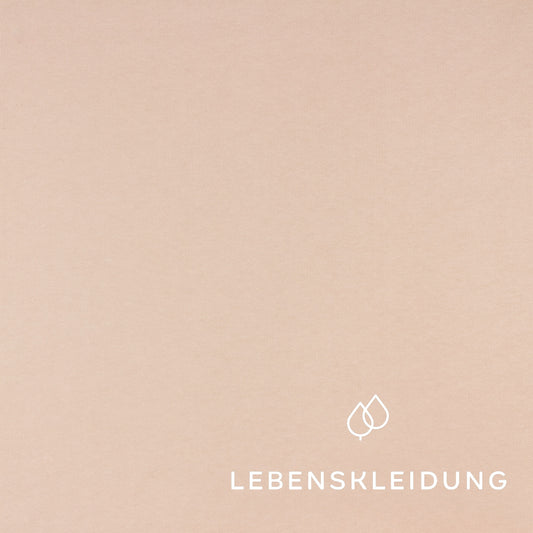 Organic brushed sweatshirt fabric - Warm Sands sample – Detail view