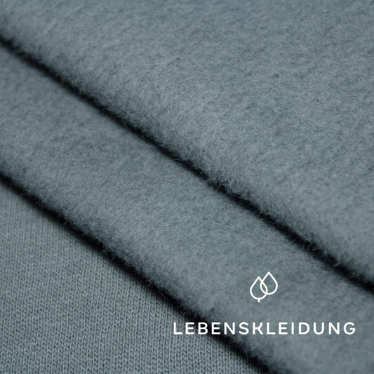 Organic brushed sweatshirt fabric - airy sample – Detail view