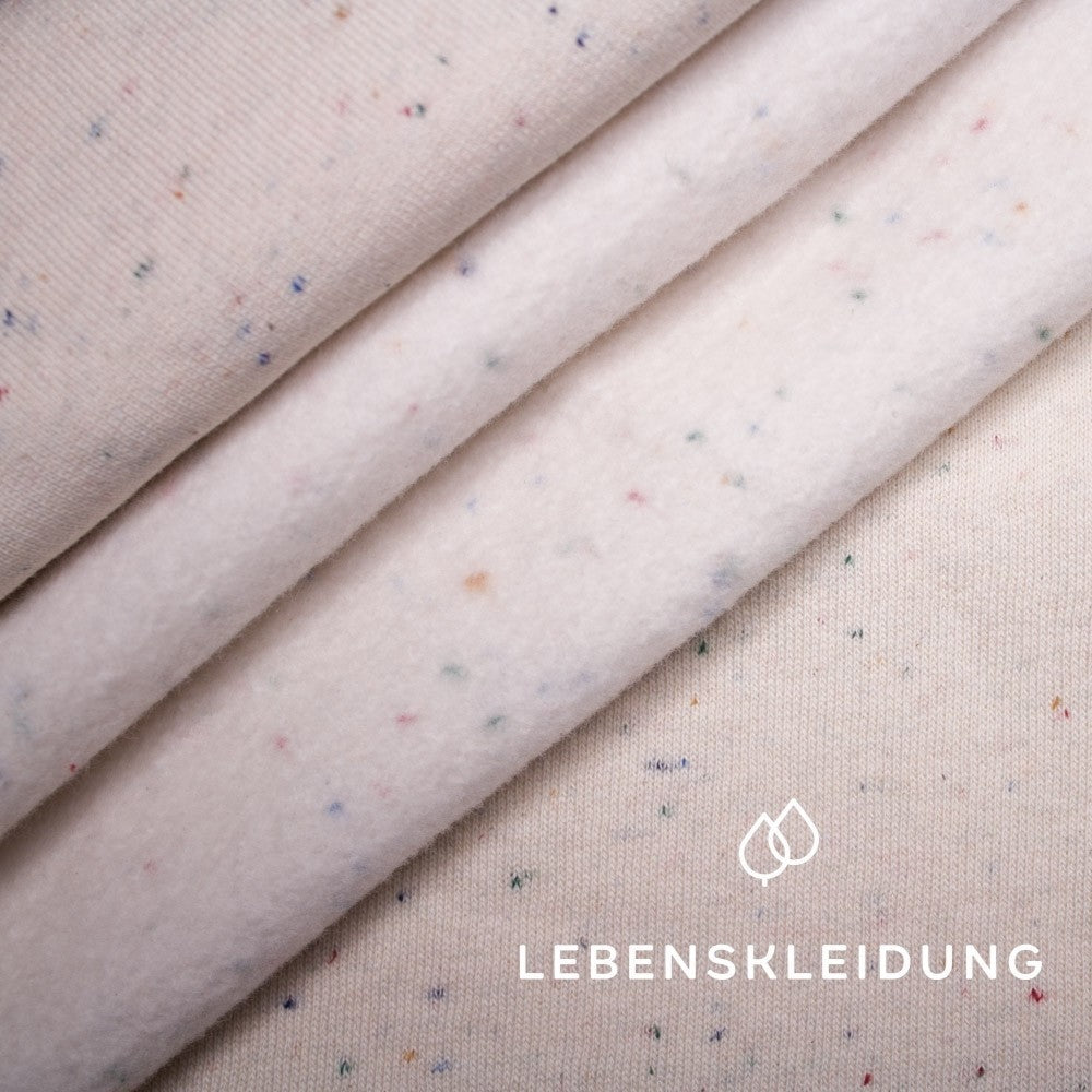 Sweat Neps bio - Écru multicolore – Vue détaillée