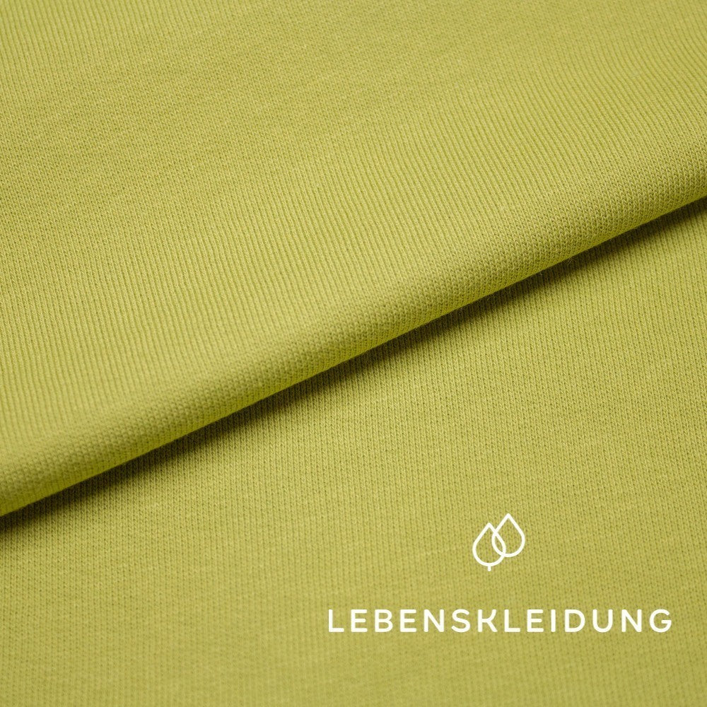 Bio Sweat Stoff gerauht - Sweet Pea – Detailansicht