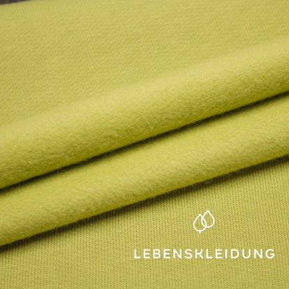 Bio Sweat Stoff gerauht - Sweet Pea – Nahaufnahme