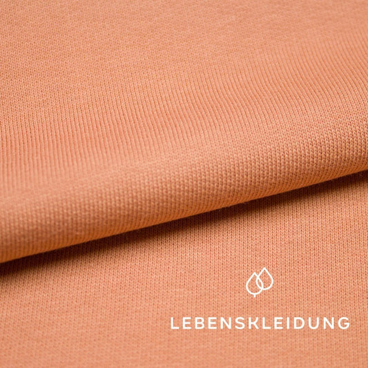 Bio Sweat Stoff gerauht - Cedar