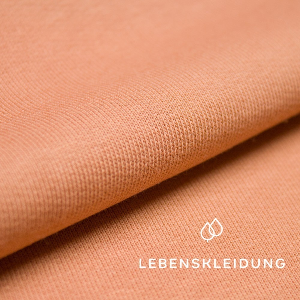 Bio Sweat Stoff gerauht - Cedar – Detailansicht