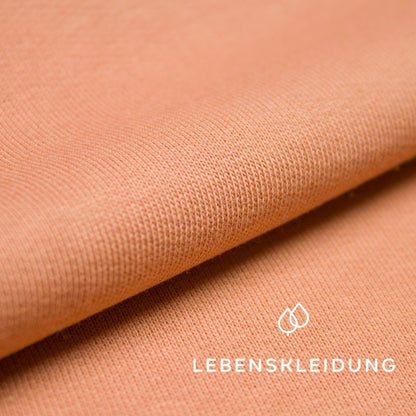 Bio Sweat Stoff gerauht - Cedar – Detailansicht