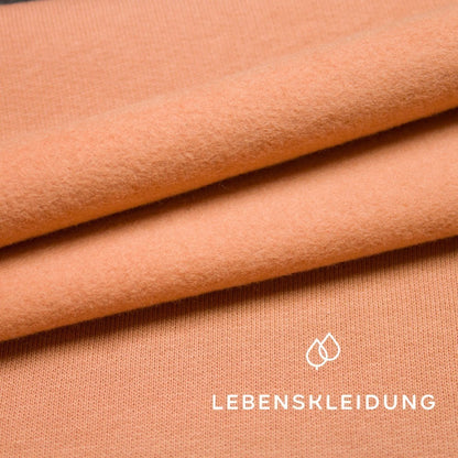 Bio Sweat Stoff gerauht - Cedar – Nahaufnahme