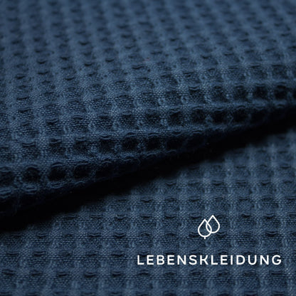 Bio Waffel groß - Azure Blue Muster