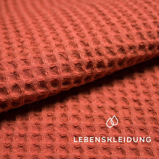 Organic Waffle Large - Brick sample