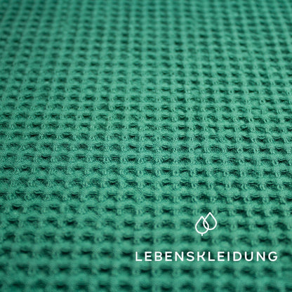 Organic large waffle - Emerald sample – Detail view