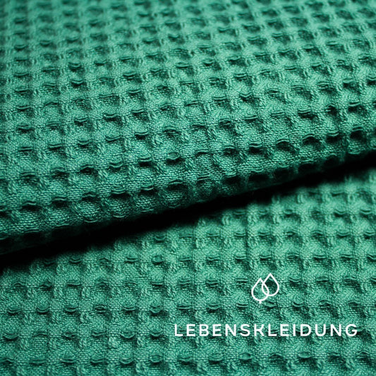 Organic large waffle - Emerald