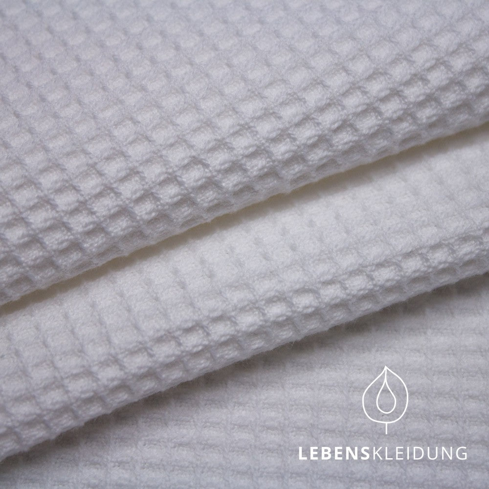 Organic small waffle - White – Detail view