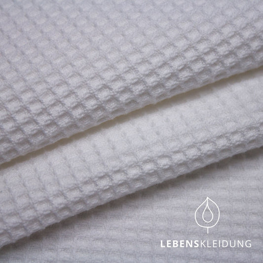 Organic waffle small - white sample – Detail view