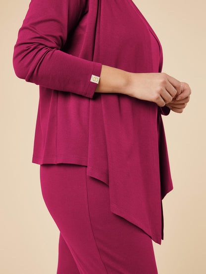 Re-Life Performance Interlock Stoff mit Ecovero Beere