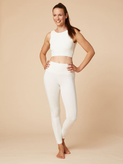 Re-Life Coton biologique Jersey Stretch Tissu Crème