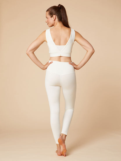 Re-Life Coton biologique Jersey Stretch Tissu Crème