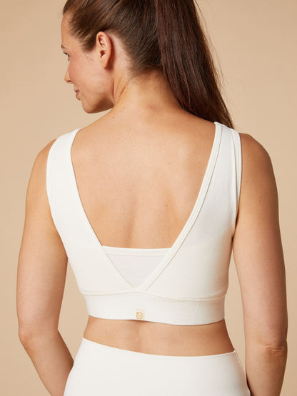 Re-Life Coton biologique Jersey Stretch Tissu Crème