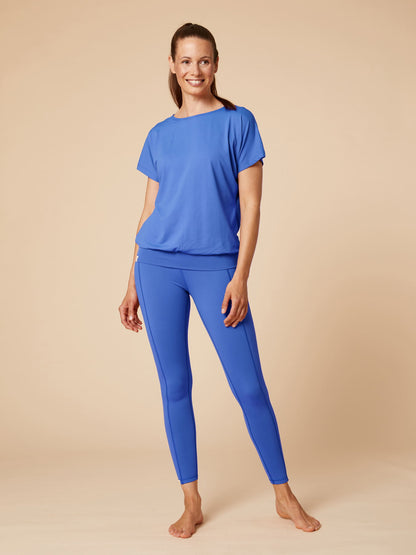 Re-Life Bio Baumwolle Stretch Jersey Stoff Azure Blue