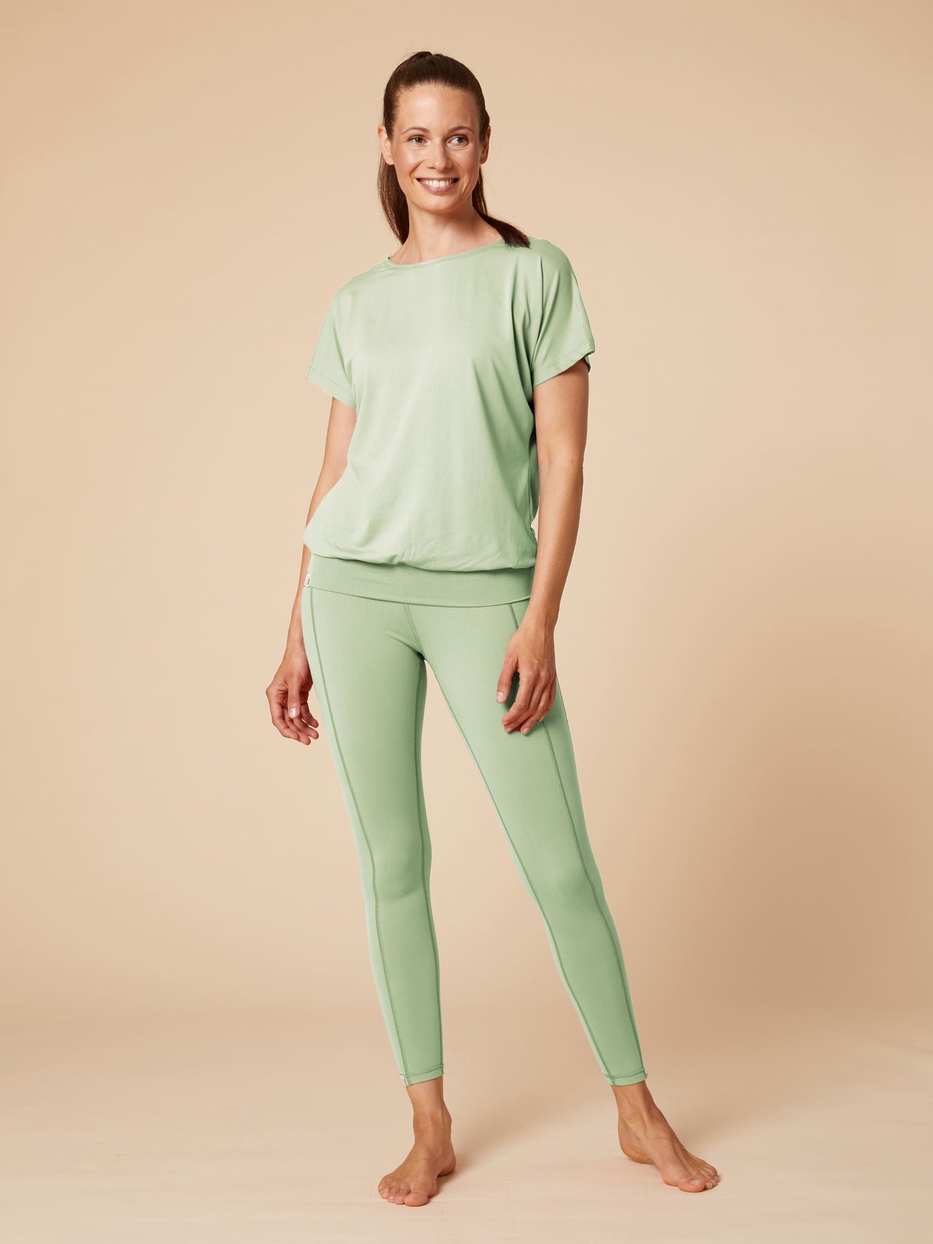 Re-Life Bio Baumwolle Stretch Jersey Stoff Hellgrün