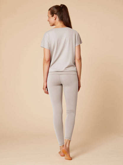 Re-Life Bio Baumwolle Stretch Jersey Stoff Taupe