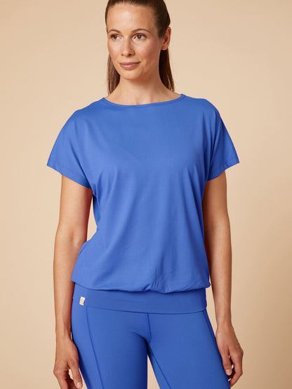 Re-Life Bio Baumwolle Stretch Jersey Stoff Azure Blue