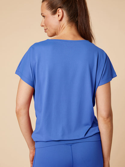 Re-Life Bio Baumwolle Stretch Jersey Stoff Azure Blue