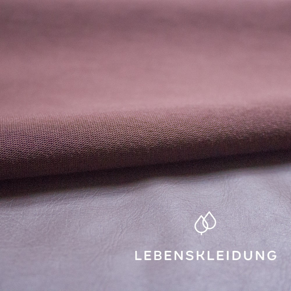 Organic Coated Jersey - Hickory – Detail view