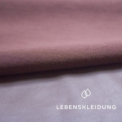 Organic Coated Jersey - Hickory – Detail view