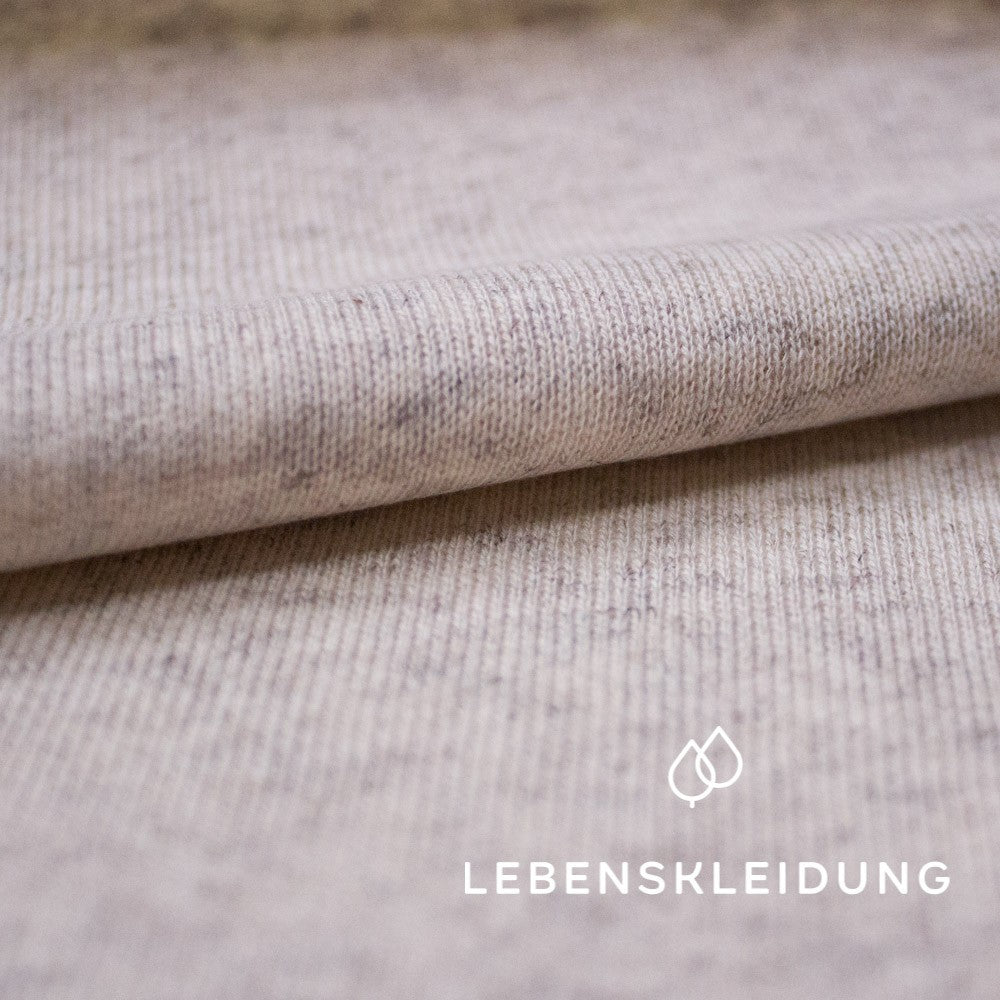 Organic Cotton Hemp Sweat - Ecru sample – Detail view