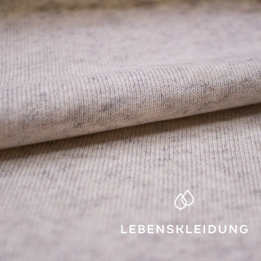 Organic Cotton Hemp Sweat - Ecru sample – Detail view