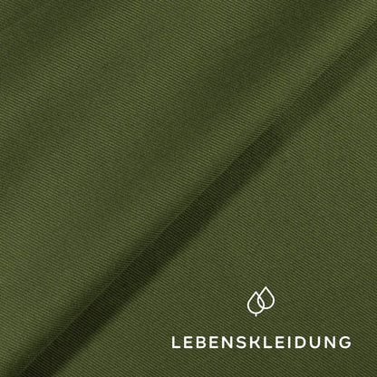 Sergé extensible en coton biologique Re-Life - Vert cèdre