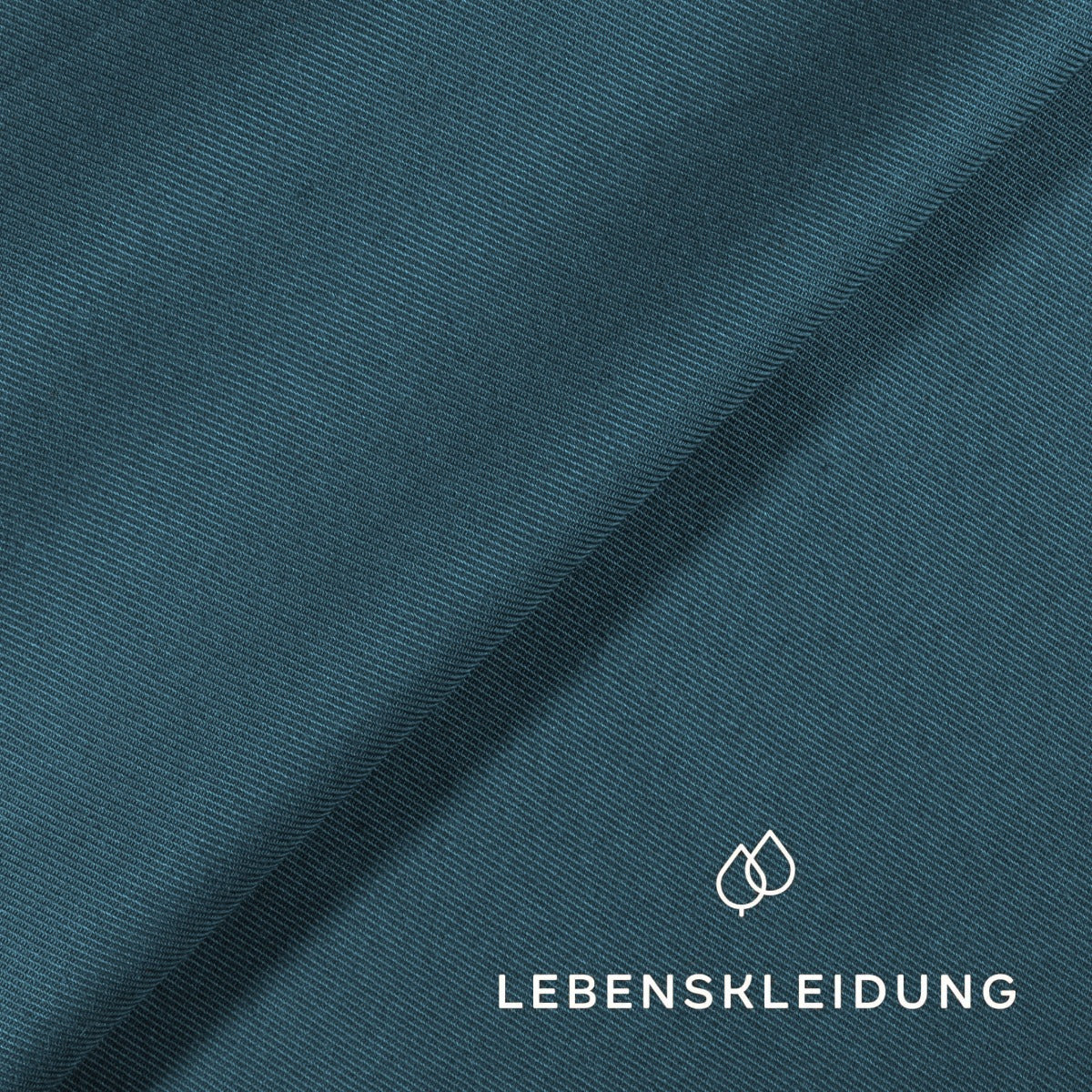 Sergé extensible en coton biologique Re-Life - Bleu Majorque